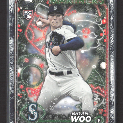 2024 Topps Holiday Bryan Woo #H193