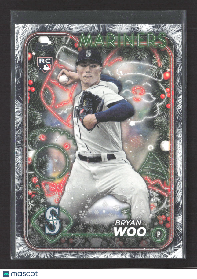 2024 Topps Holiday Bryan Woo #H193