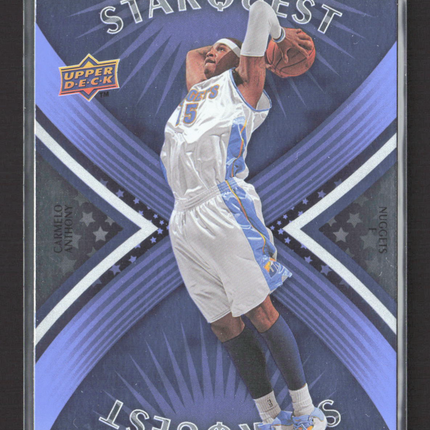 2008 Upper Deck StarQuest Carmelo Anthony #SQ-1 Rare Blue