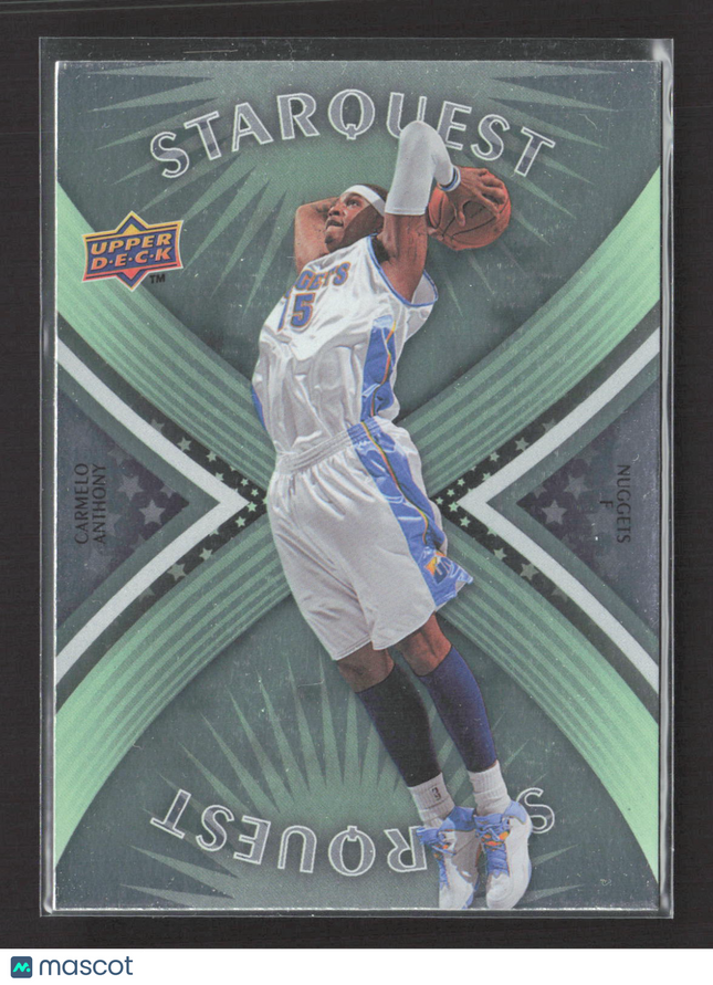 2008 Upper Deck First Edition StarQuest Carmelo Anthony #SQ-1 Green