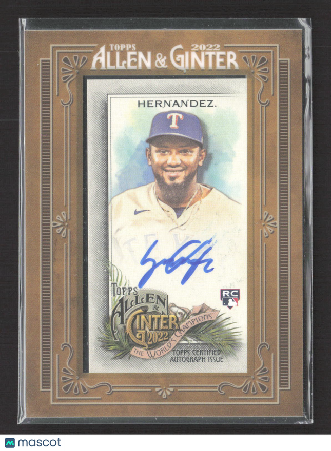 2022 Topps Allen & Ginter Yonny Hernandez #MA-YH RC Auto