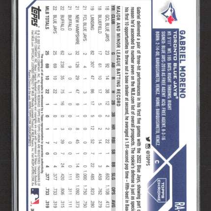 2023 Topps Chrome Gabriel Moreno #RA-GMO RC Auto