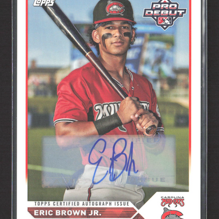 2023 Topps Pro Debut Eric Brown Jr. #PD-36 Topps Certified Autograph Issue Auto
