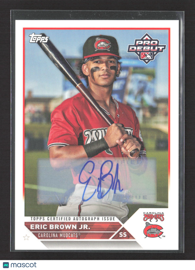 2023 Topps Pro Debut Eric Brown Jr. #PD-36 Topps Certified Autograph Issue Auto