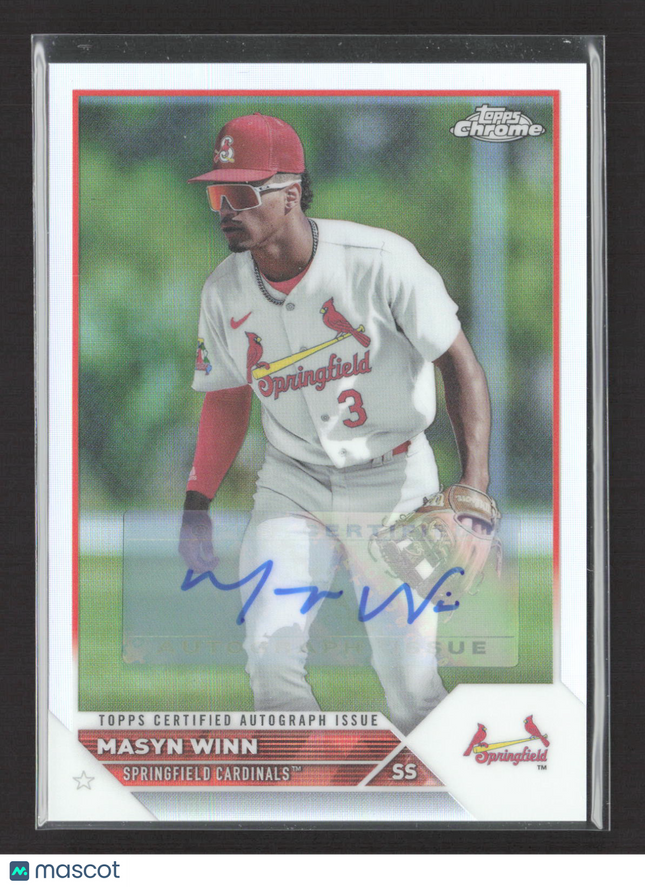 2023 Topps Chrome Pro Debut Masyn Winn #PDC-161 Refractor 85/99 Auto