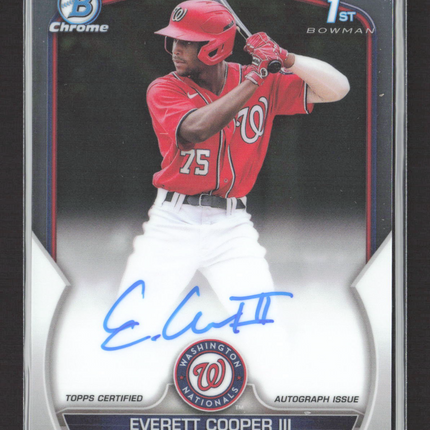 2023 Bowman Chrome Everett Cooper III #CPA-EC 1st Bowman Auto