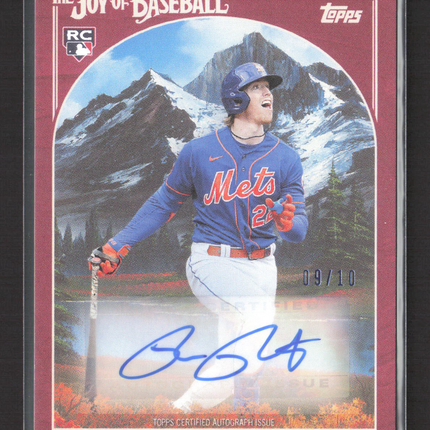 2023 Topps The Joy of Baseball Brett Baty #81F 09/10 RC Auto