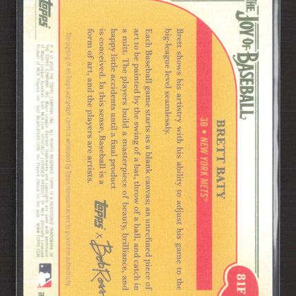 2023 Topps The Joy of Baseball Brett Baty #81F 09/10 RC Auto