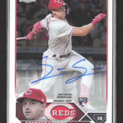 2023 Topps Chrome Spencer Steer #RA-SS RC Auto