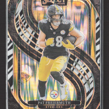 2025 Panini Select Prizm Pat Freiermuth #186 Zebra