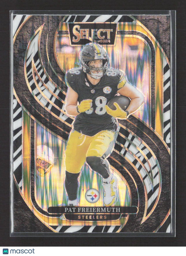 2025 Panini Select Prizm Pat Freiermuth #186 Zebra