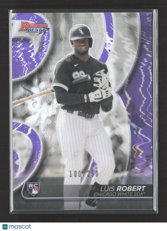 2020 Bowman's Best Luis Robert #10 Purple Refractor 100/250 RC