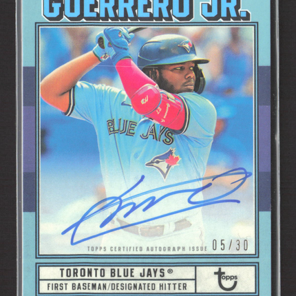 2022 Topps Brooklyn Collection Vladimir Guerrero Jr. #AC-VGJ 05/30 Auto