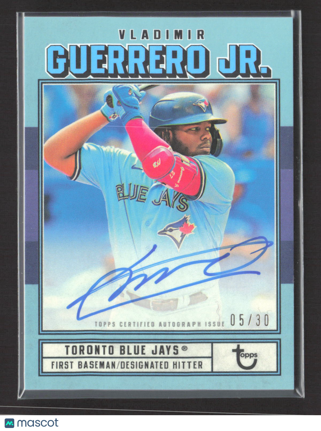 2022 Topps Brooklyn Collection Vladimir Guerrero Jr. #AC-VGJ 05/30 Auto
