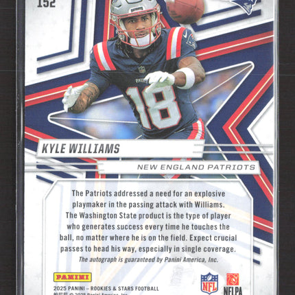 2025 Panini Rookies & Stars Kyle Williams #152 RC Auto