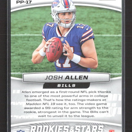 2018 Panini Rookies & Stars Precision Passers Josh Allen #PP-17