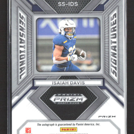 2024 Panini Prizm Draft Picks Sensational Isaiah Davis #SS-IDS RC Auto