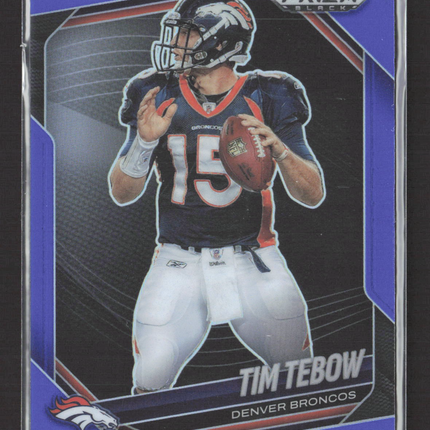 2026 Panini Prizm Black Tim Tebow #54 Blue 006/199