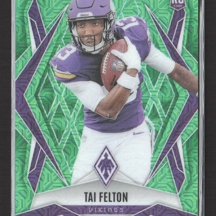2025 Panini Phoenix Tai Felton #171 Green RC 16/75