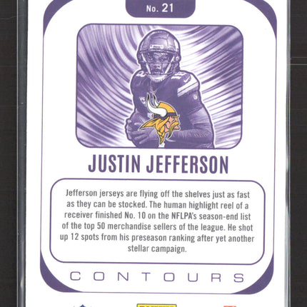 2025 Panini Phoenix Contours Justin Jefferson #21
