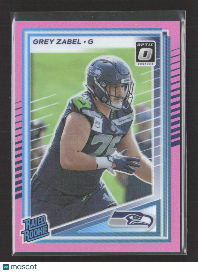 2025 Panini Donruss Optic Prizm Grey Zabel #366 Pink