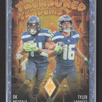 2025 Panini Phoenix Treasured Tandems DK Metcalf Tyler Lockett #TT-SEA Sparkle