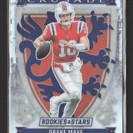 2025 Panini Rookies & Stars Prizm Crusade Drake Maye #29 Silver