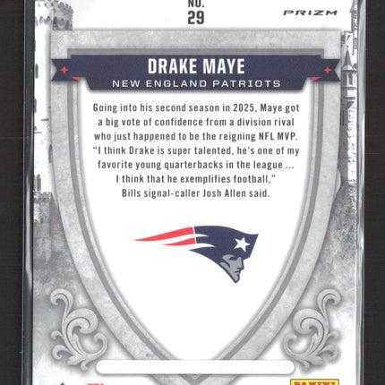 2025 Panini Rookies & Stars Prizm Crusade Drake Maye #29 Silver