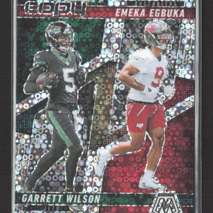 2025 Panini Mosaic Carbon Copy Garrett Wilson Emeka Egbuka #CCO-13 Disco