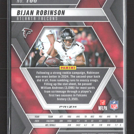 2025 Panini Mosaic Prizm Bijan Robinson #166 Red Camo