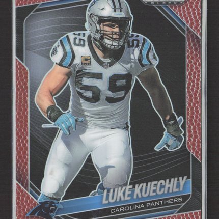 2026 Panini Prizm Black Luke Kuechly #18 Pigskin 046/225