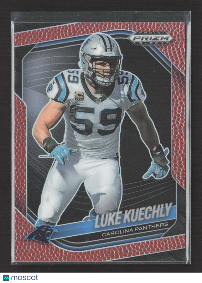 2026 Panini Prizm Black Luke Kuechly #18 Pigskin 046/225