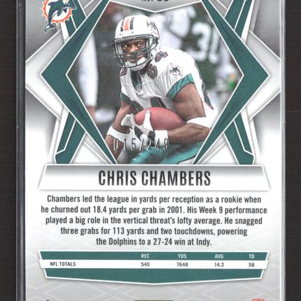 2025 Panini Phoenix Football Chris Chambers #55 Purple 015/249