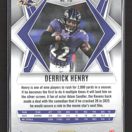 2025 Panini Phoenix Football Derrick Henry #10 Silver Prizm 139/199