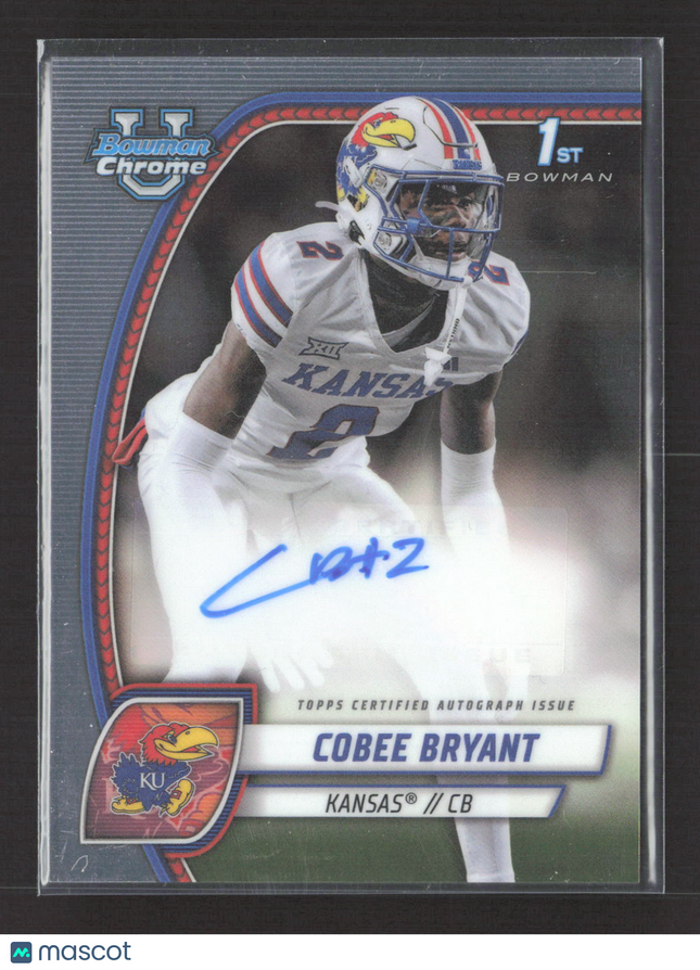 2024 Topps Bowman University Chrome Football Cobee Bryant #PA-CBR Auto