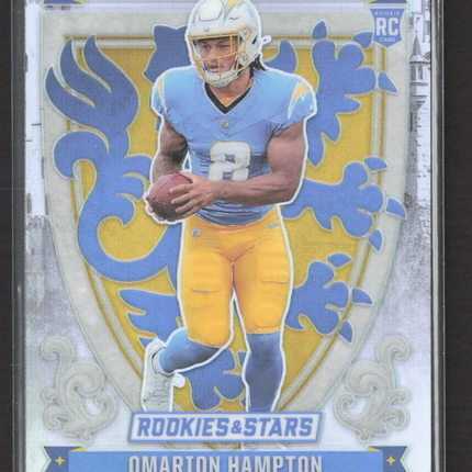 2025 Panini Rookies & Stars Prizm Crusade Omarion Hampton #17 Silver RC