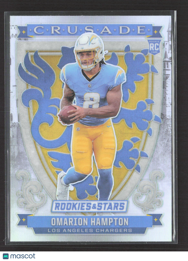 2025 Panini Rookies & Stars Prizm Crusade Omarion Hampton #17 Silver RC