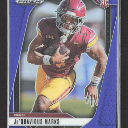2025 Panini Prizm Draft Picks Woody Marks #138 Purple RC 194/249
