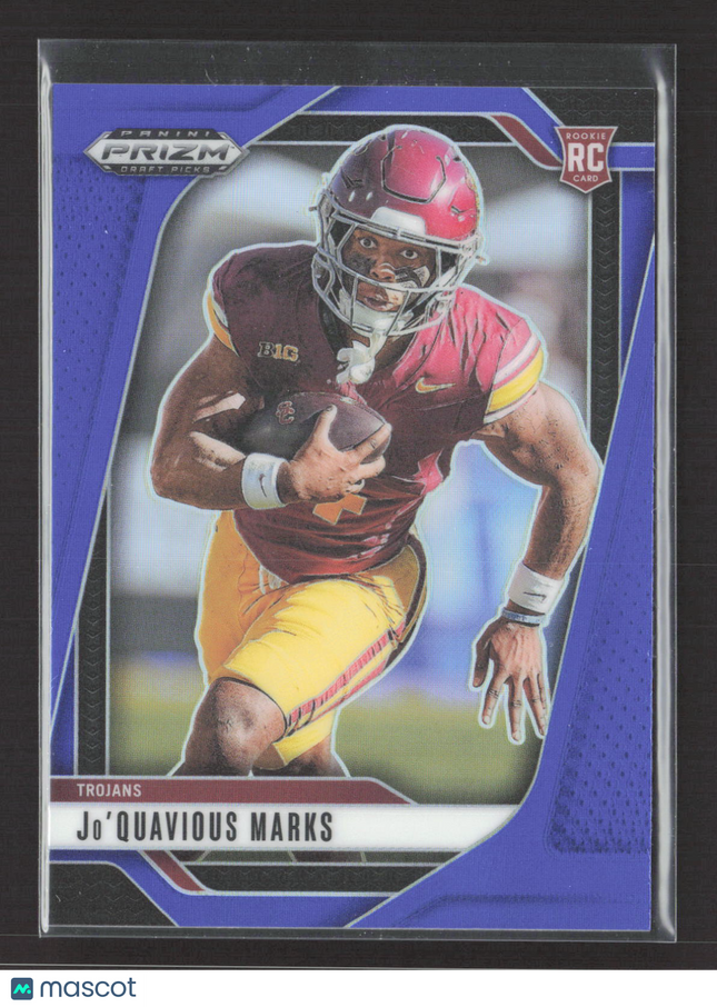 2025 Panini Prizm Draft Picks Woody Marks #138 Purple RC 194/249