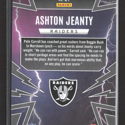 2025 Panini Phoenix Thunderbirds Ashton Jeanty #27 RC