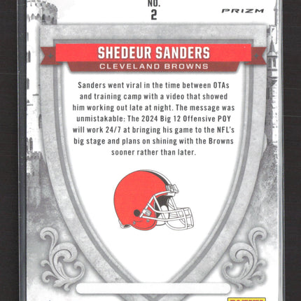 2025 Panini Rookies & Stars Prizm Crusade Shedeur Sanders #2