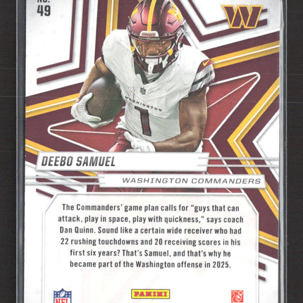 2025 Panini Rookies & Stars Deebo Samuel #49 Purple /999