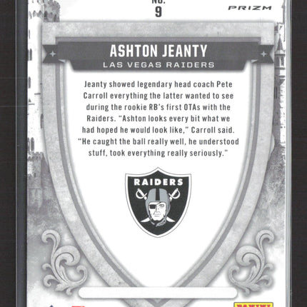 2025 Panini Rookies & Stars Prizm Crusade Ashton Jeanty #9 RC