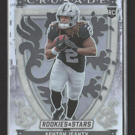 2025 Panini Rookies & Stars Prizm Crusade Ashton Jeanty #9 Silver RC
