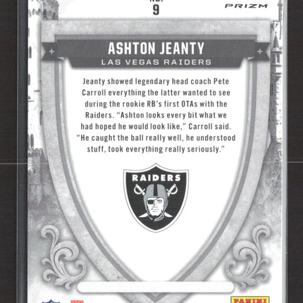 2025 Panini Rookies & Stars Prizm Crusade Ashton Jeanty #9 Silver RC