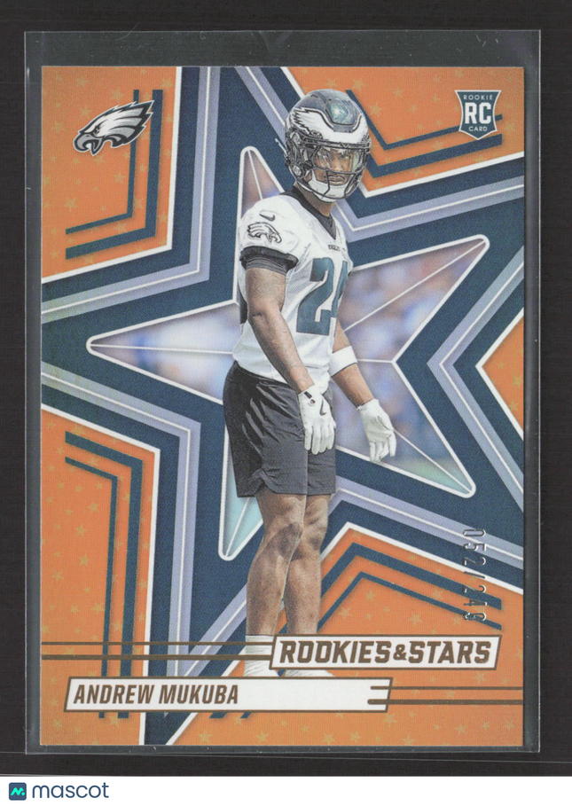 2025 Panini Rookies & Stars Andrew Mukuba #103 Orange RC 052/249