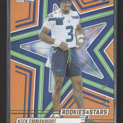 2025 Panini Rookies & Stars Nick Emmanwori #163 Orange RC /249