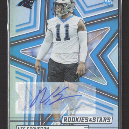 2025 Panini Rookies & Stars Nic Scourton #162 RC Auto