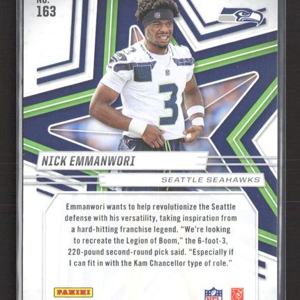 2025 Panini Rookies & Stars Nick Emmanwori #163 Purple 297/999 RC