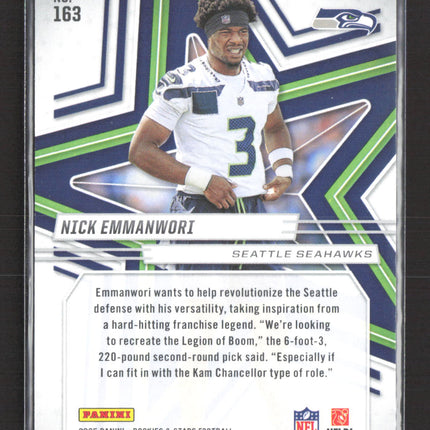 2025 Panini Rookies & Stars Nick Emmanwori #163 Purple RC 648/999